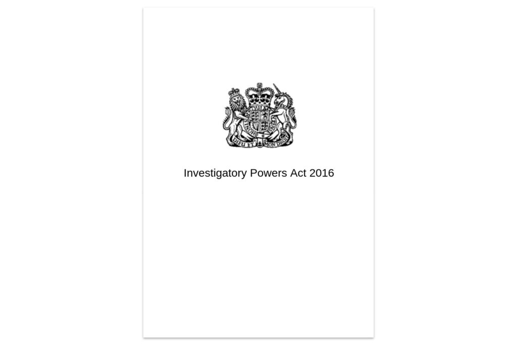 Investigatory powers act 2014 (IPA)